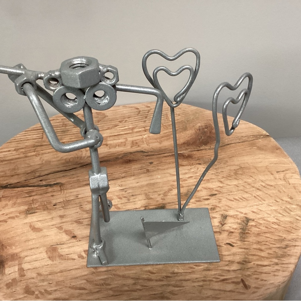 Golf Metal Crafted Art Sculpture - Unique - Business Card or Note Holder - Rare - Picture 2 of 9